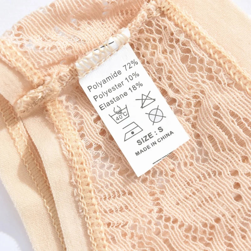 3Pcs/Set Women Sexy Lace Panties Lingerie Floral Sexy Low Waist Deep Color Thongs Ladies Underwear Fashion Soft Underpants S-XL
