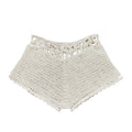 Women´s Beach Shorts Knit Crochet Cutout Bathing Suit Bottoms Drawstring Beach Board Shorts Summer Hot Shorts Streetwear