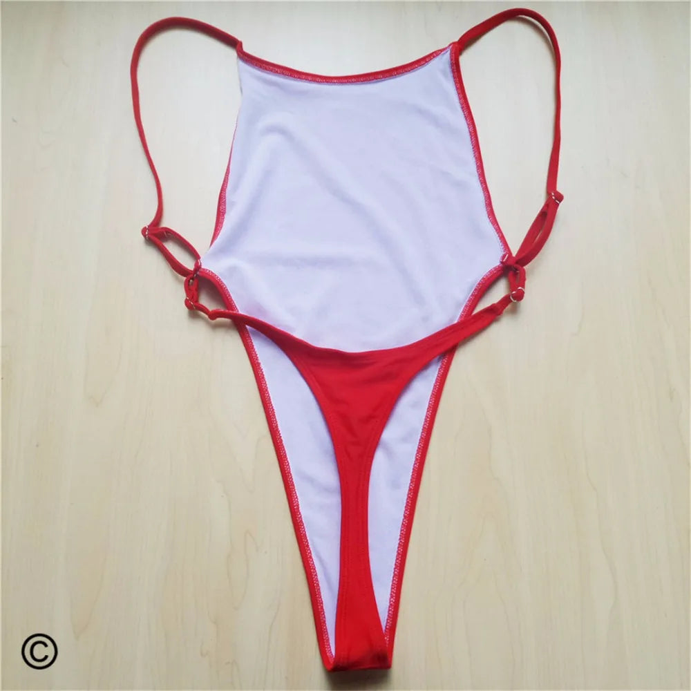 Sexy Extreme String Mini Micro Thong Swim Suit For Women Swimwear One Piece Swimsuit Female Bather Bathing Suit Monokini Y478
