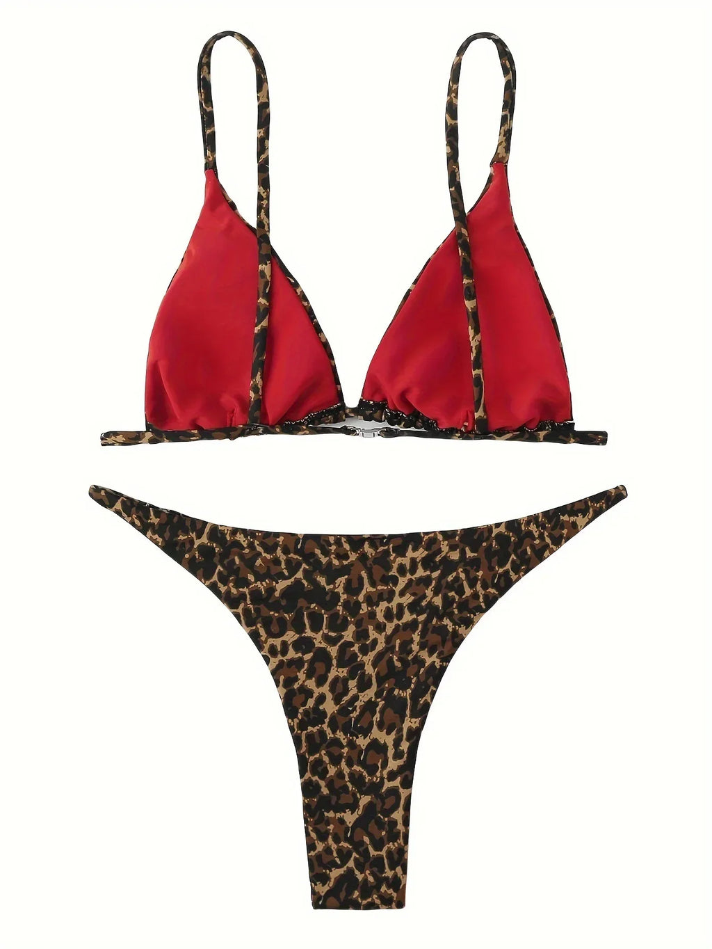 2024 Micro Leopard Bikini Women High Cut  Bandage Push Up Swimsuit Sexy Bathing Suit Padded Thong Swimwear,summer Beach Vacation