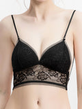 Women‘s lace bralette wireless push-up bra U back sexy Lingerie Deep V bra sexy backless invisible underwear with crossed back