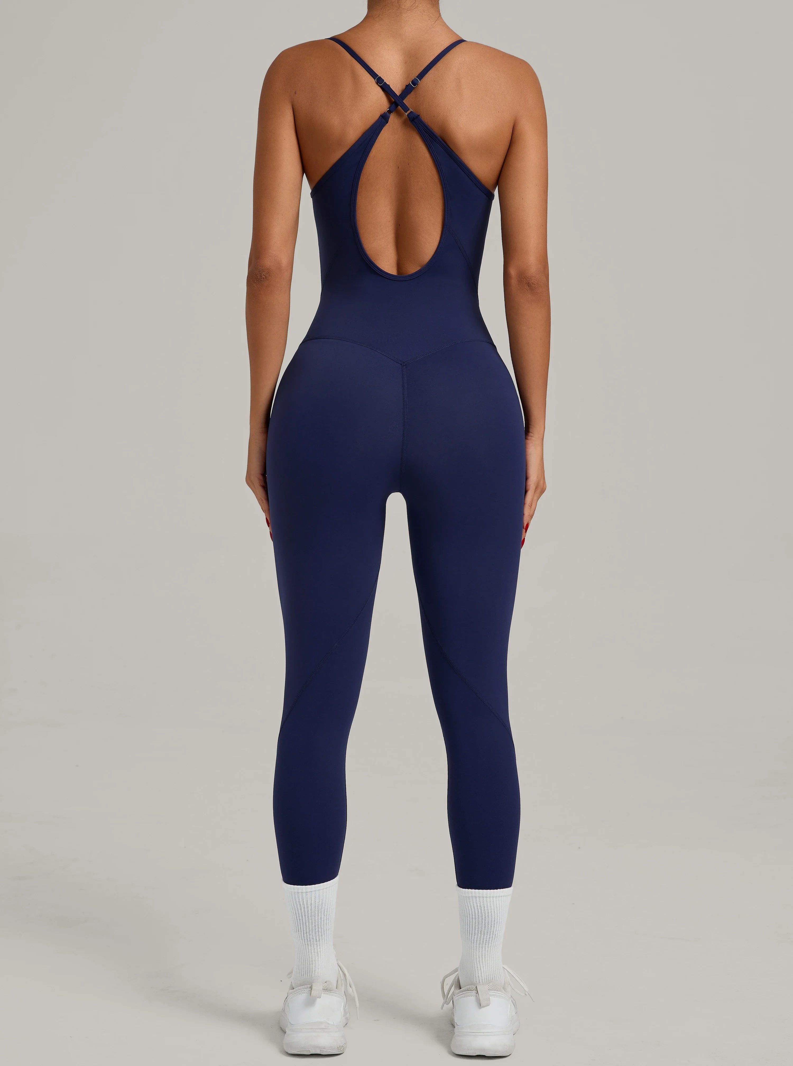Padded One-Piece Yoga Clothes Sportswear Women's Gym Push Up Workout Clothes Fitness Sports Fitness Wear Yoga Jumpsuit