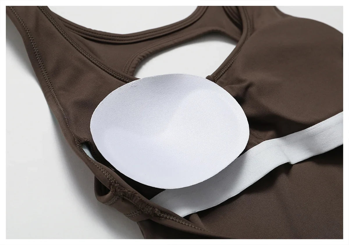 Women Fitness Bodysuit Backless One Piece Yoga Set Jumpsuit Sports Gym Workout Clothes Tights Active Wear Slim Playsuit Female
