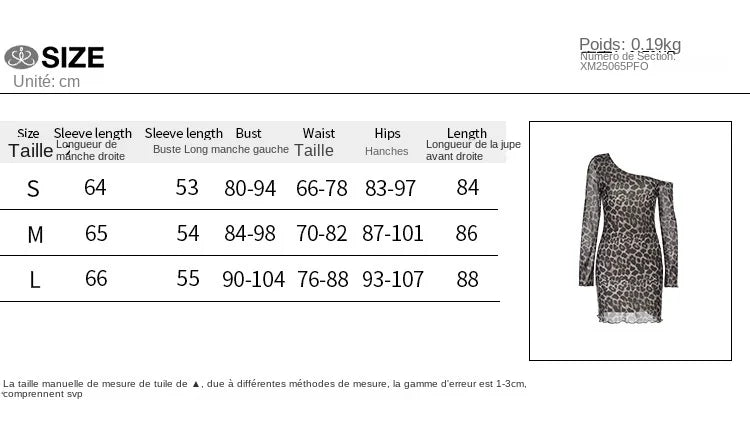 Spring Summer Off-Shoulder Sexy Leopard Print Long-Sleeve Dress European-Style Casual Backless Bell-Sleeve Mini Skirt Streetwear