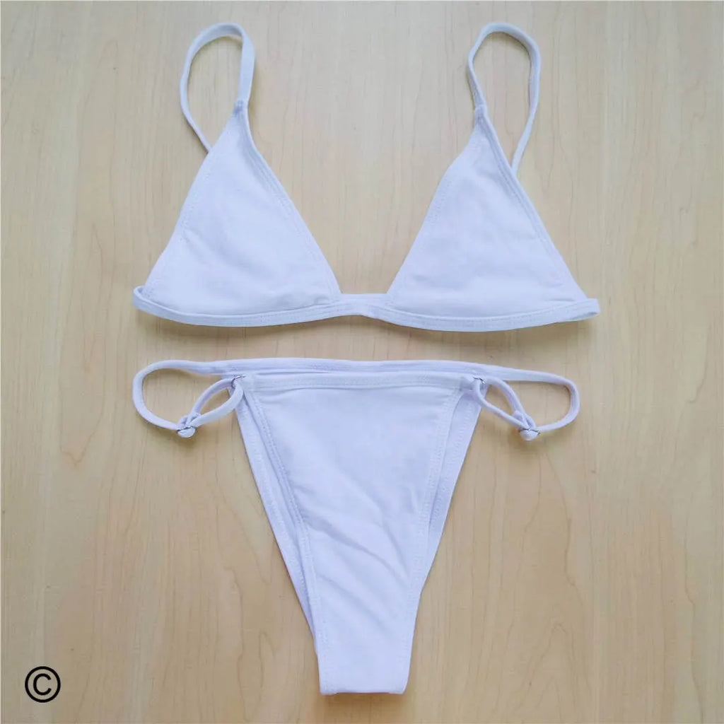 Extreme String Adjustable Strap Brazilian Bikini Female Swimsuit Women Swimwear Two-Pieces Bikini Set Bather Bathing Suit V516