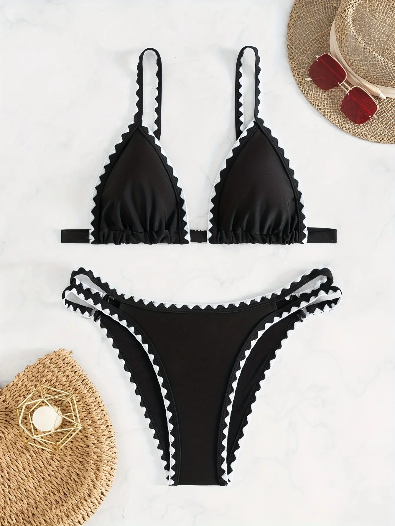 ZTVitality Sexy Push Up Floral Print Bikini Set 2025 New Arrival Padded Bra Whip Stitch Swimsuit Women's Swimwear Summer Biquini