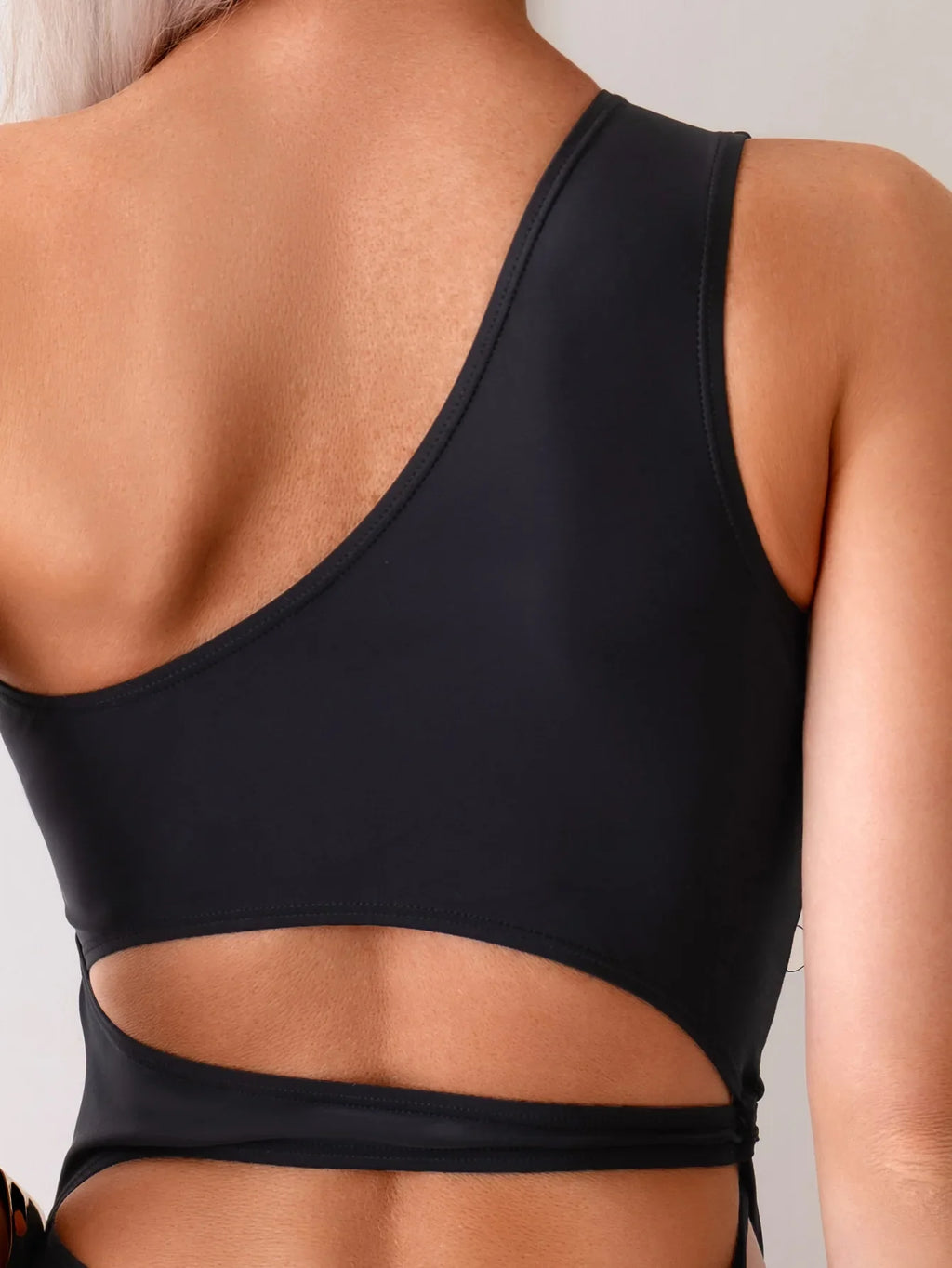 Cut Out Asymmetric One Shoulder One Piece Swimsuit Women Swimwear Female Monokini High Cut Bather Bathing Suit Swim Beachwear