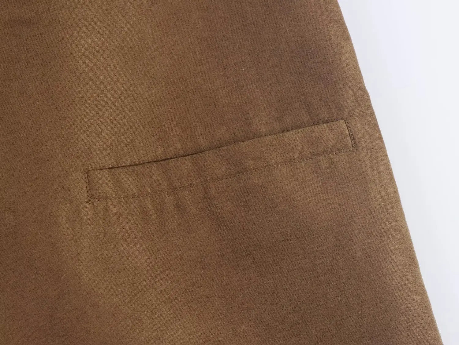Foridol Turn Down Collar Brown Autumn Jacket for Women Casual Single Breasted Long Coat Jacket Female Winter Jacket Back Slit