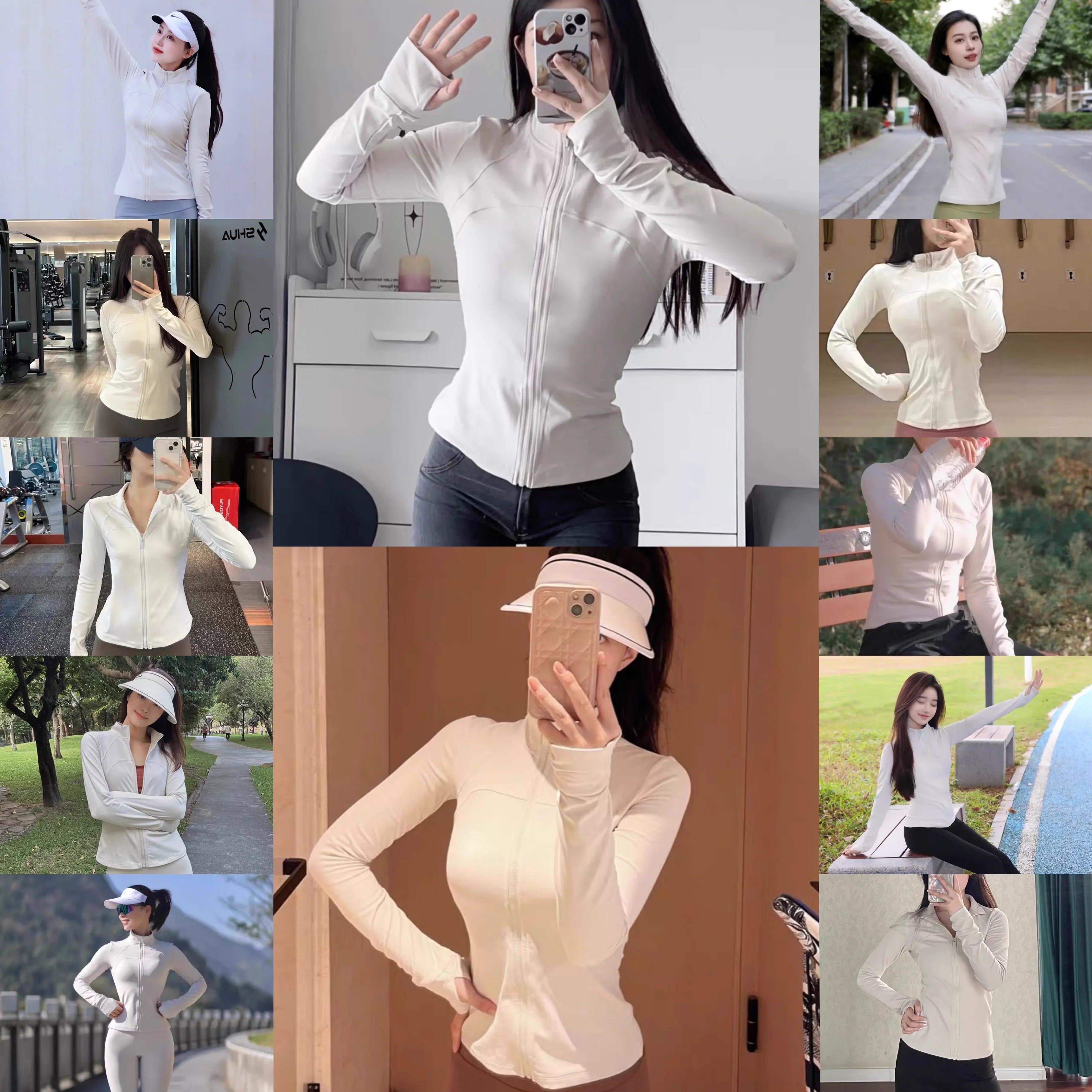 Women's High-End Yoga Fitness Suit Standing Collar Long-Sleeved Sports Jacket for Active Wear And Exercise