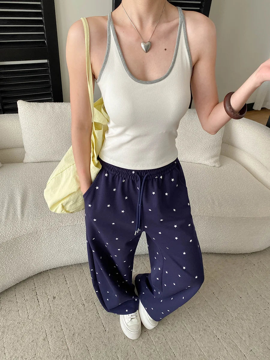 Sports vest U-neck slim fit camisole bottoming T-shirt