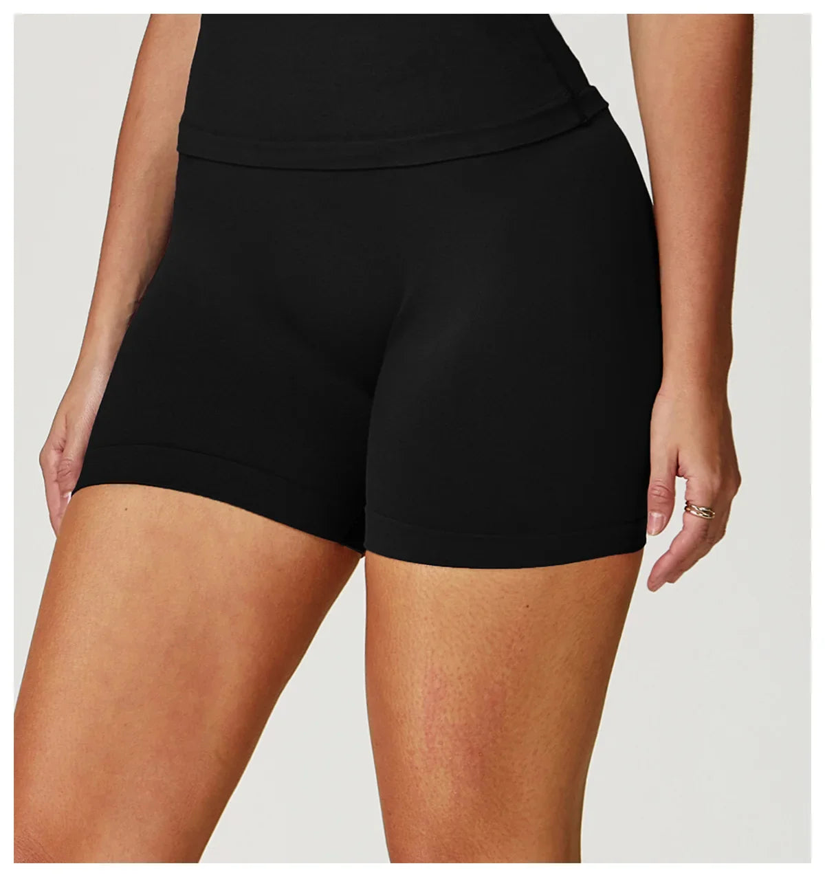 High Waist Shorts Seamless Yoga Shorts Workout Fitness Lift Peach Butt Fitness Tight Gym Running Body Shaper Pants Ribbed Shorts