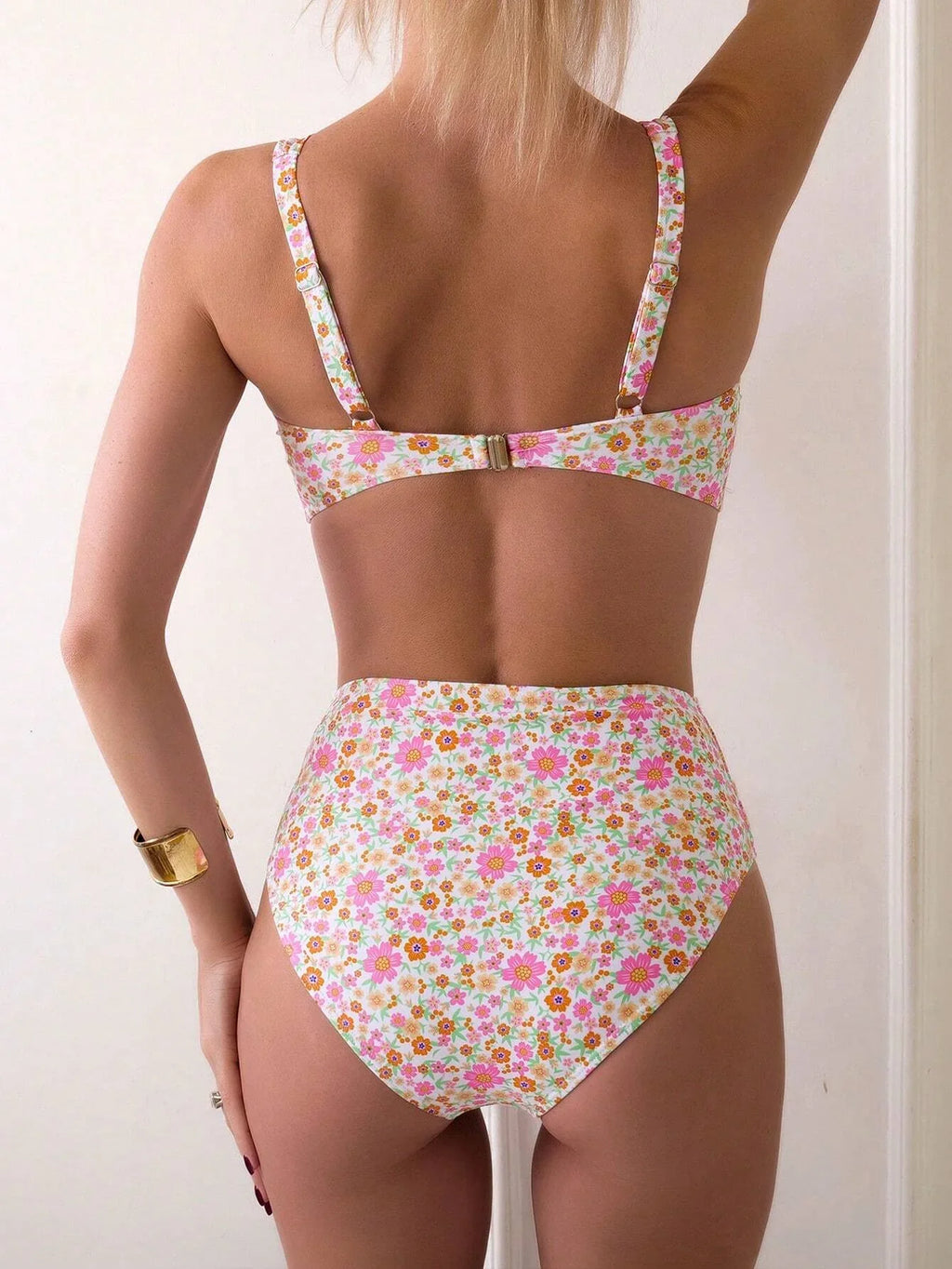 2026 Strapppy Bikinis Women Sexy Swimwear Female High Waist Swimsuit Floral Bathers Bathing Swimming Swim Suit Beachwear Summer