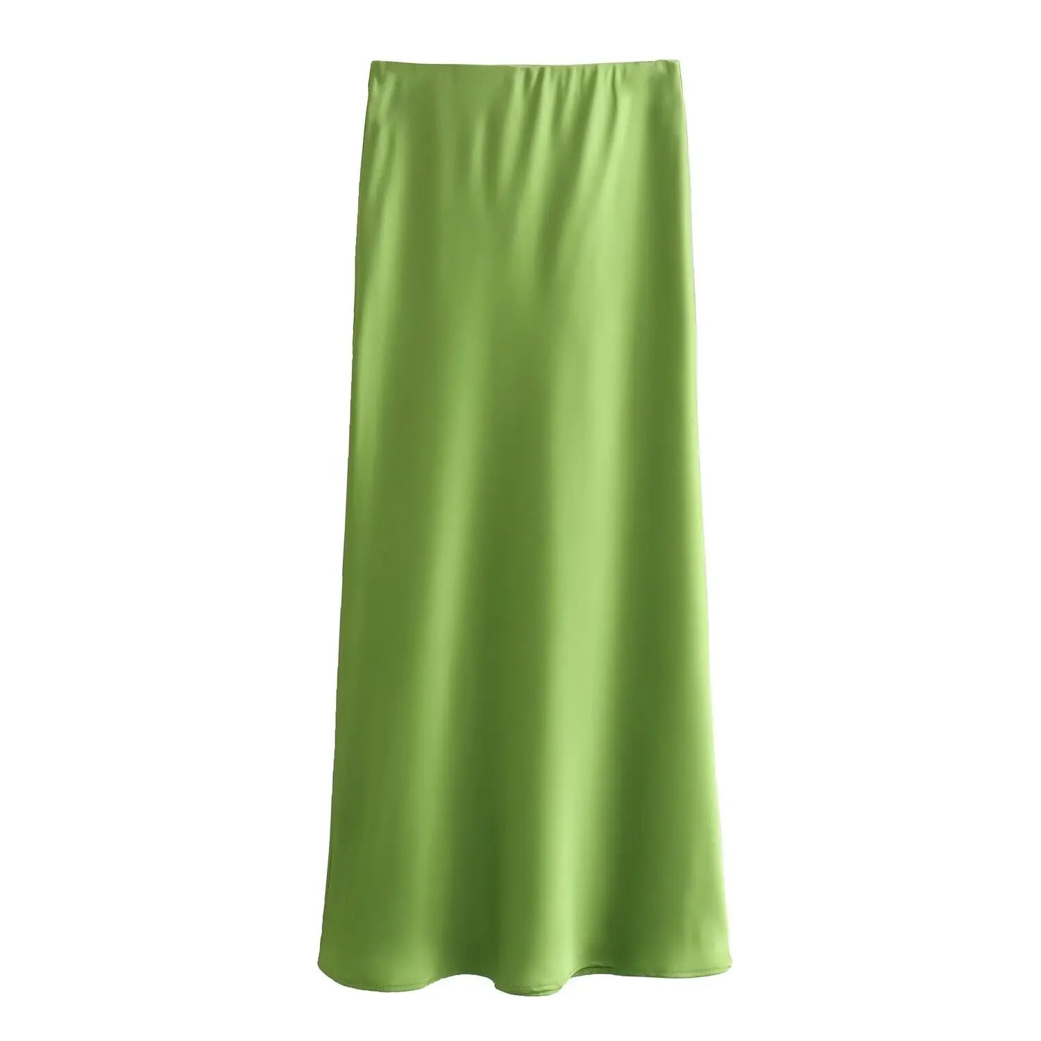 Foridol Autumn Winter Burgundy Satin Skirt Women Party Silk Skirt High Waist Straight Long Faldas Mujer Christmas Skirt