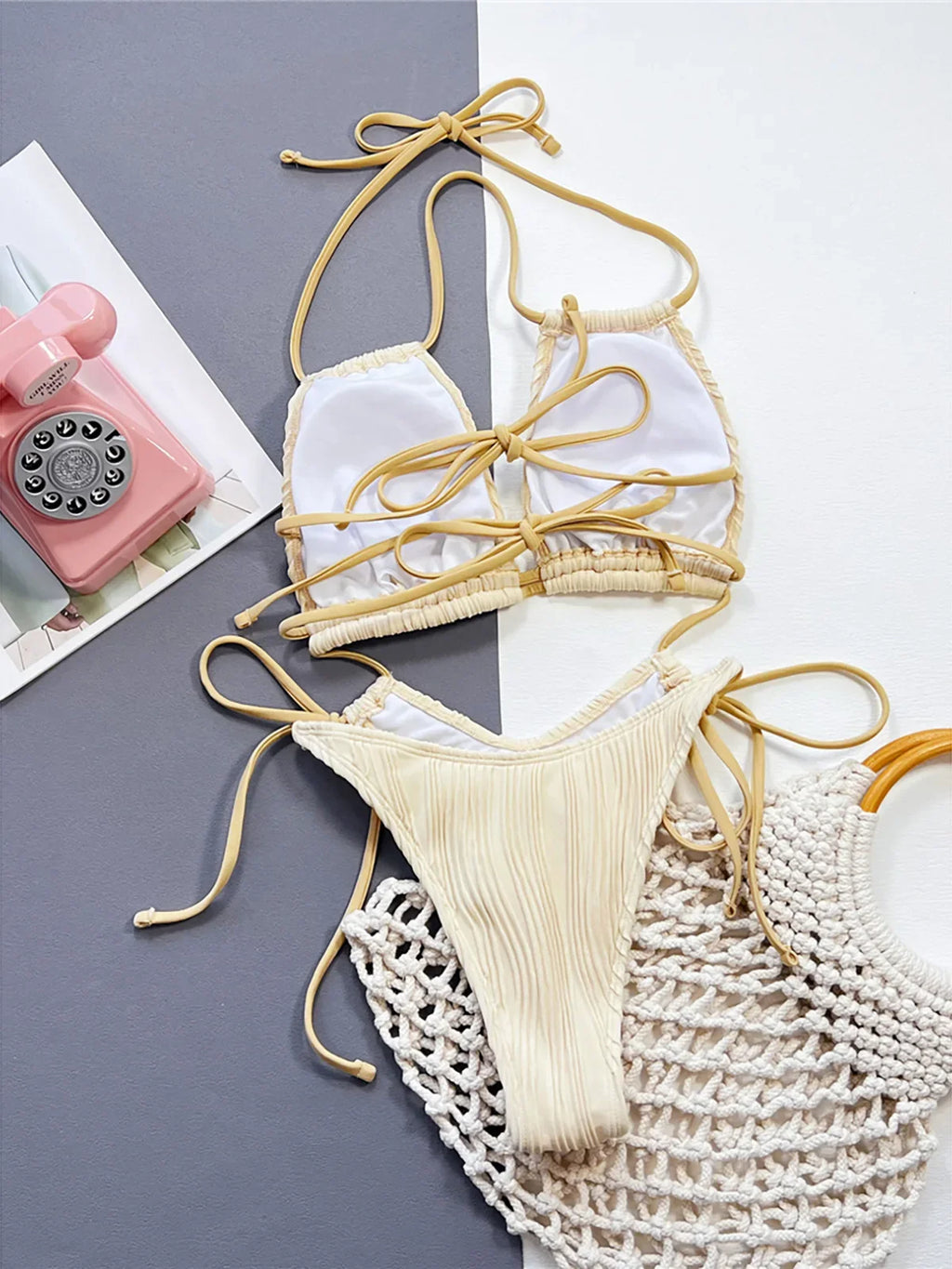 Sexy Wrinkled Tummy Cut Out Halter One Piece Swimsuit Women Swimwear Female High Leg Cut Monokini Bather Bathing Suit Swim K5607