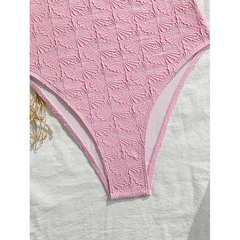 Vintage Pink Floral Print Swimwear Women 2026 Tie Strap V Neck Slim Tummy Control One Piece Swimsuit Beach Holiday Bathing Suits