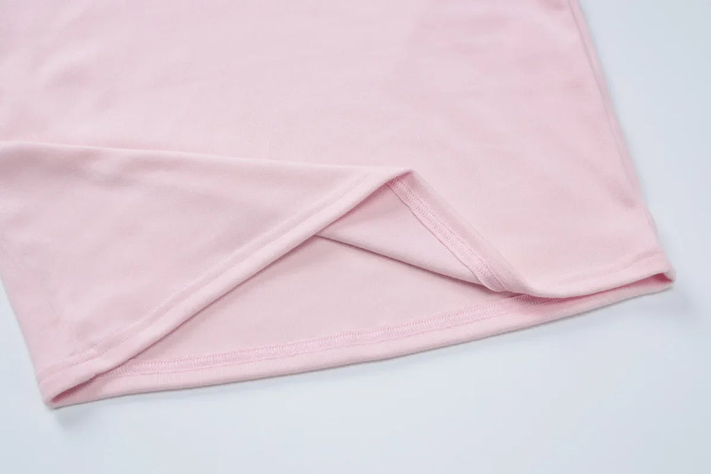 Woman Clothes Diagonal Collar Long Sleeve Package Hip Short Dress Streetwear Black Pink High Waist Tunics Slim Party Dresses