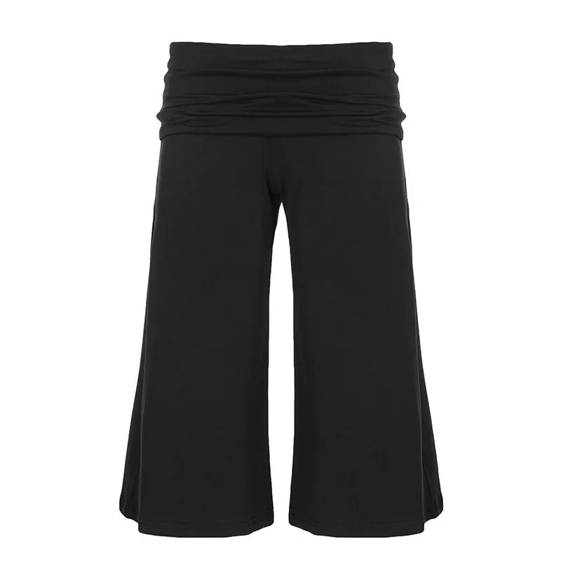 American knitted mid-waisted trousers, simple low-waisted straight loose casual trousers
