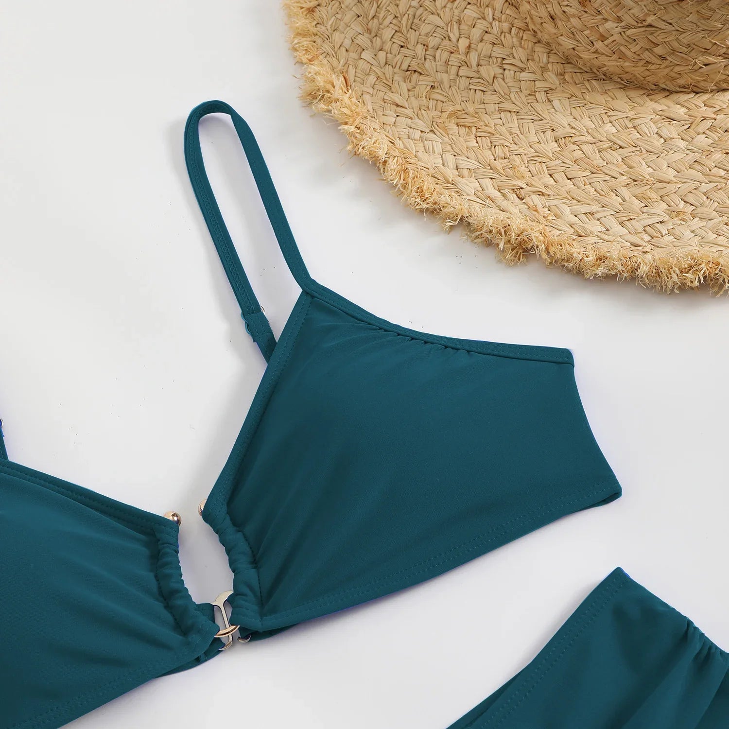 2025 U-wire Bikini Women Sexy Strappy Swimwear Female Solid Swimsuit Bathers Bathing Swimming Swim Suit Beachwear