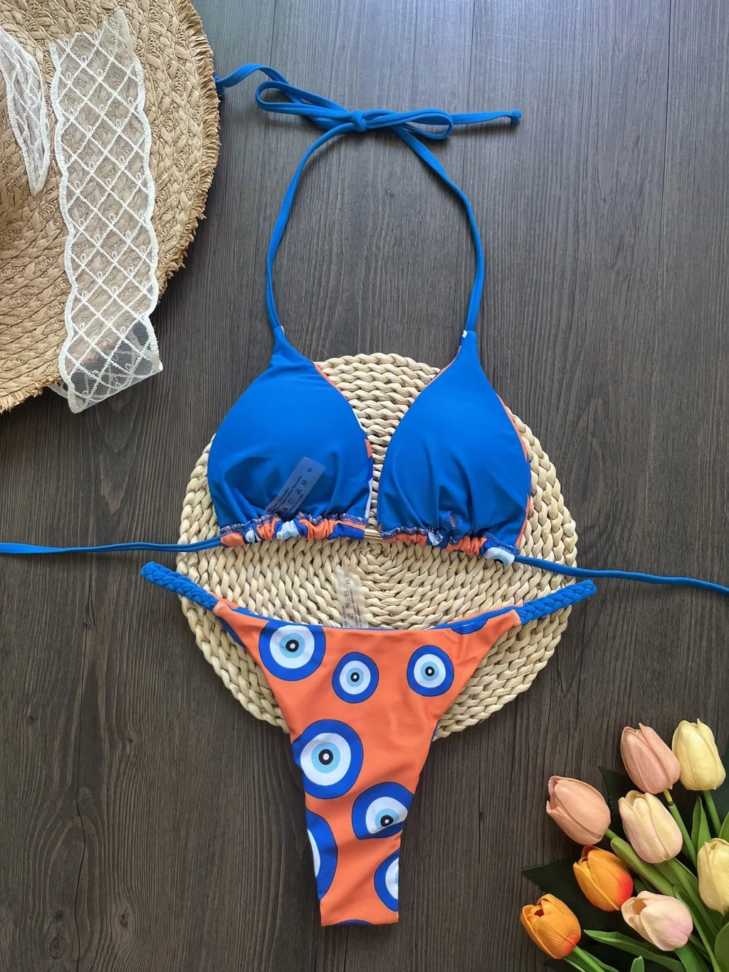 Leopard Halter Scrunch Butt Micro Thong Bikini Women Swimwear Female Swimsuit Two-pieces Bikini Set Bather Bathing Suit Swim