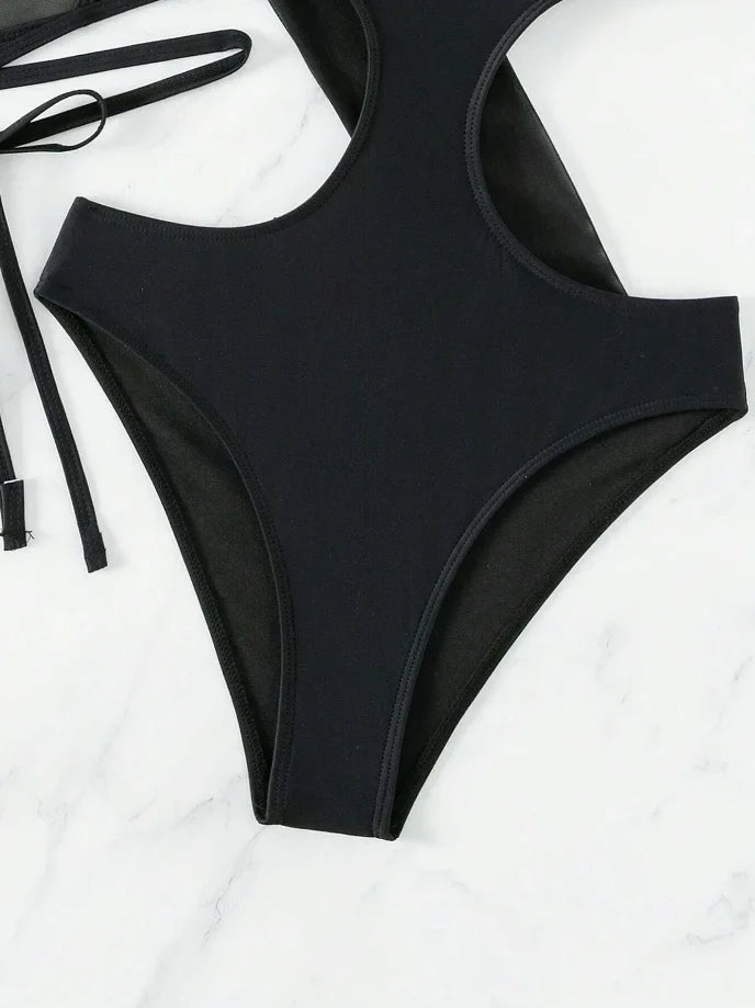 2026 Sexy Slim Swimsuit One Piece Padded Solid Monokini Swimwear Women & Top Bathers Bathing Swimming Swim Suit Female Beachwear