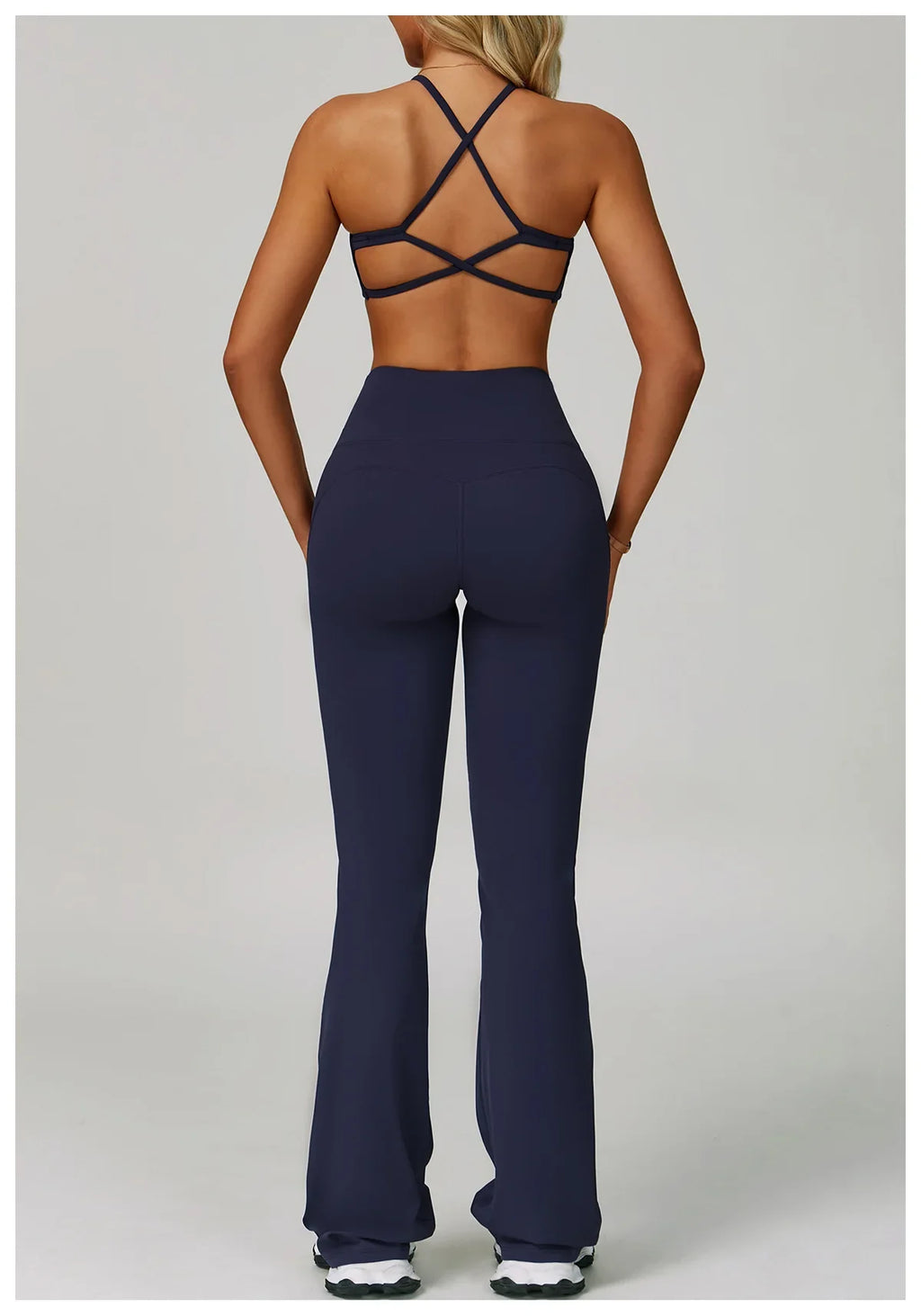 Hearuisavy Women's Running Comfort 2Pcs Sports Pants Set High Waist Push Up Workour Sportswear Casual Cycling Jogging Yoga Bras