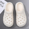 Men Summer Slippers Close Toe Leisure Clogs Soft EVA Anti-slip 2 Way Wear Shoes Couples Indoor Beach Slides Street Sandals