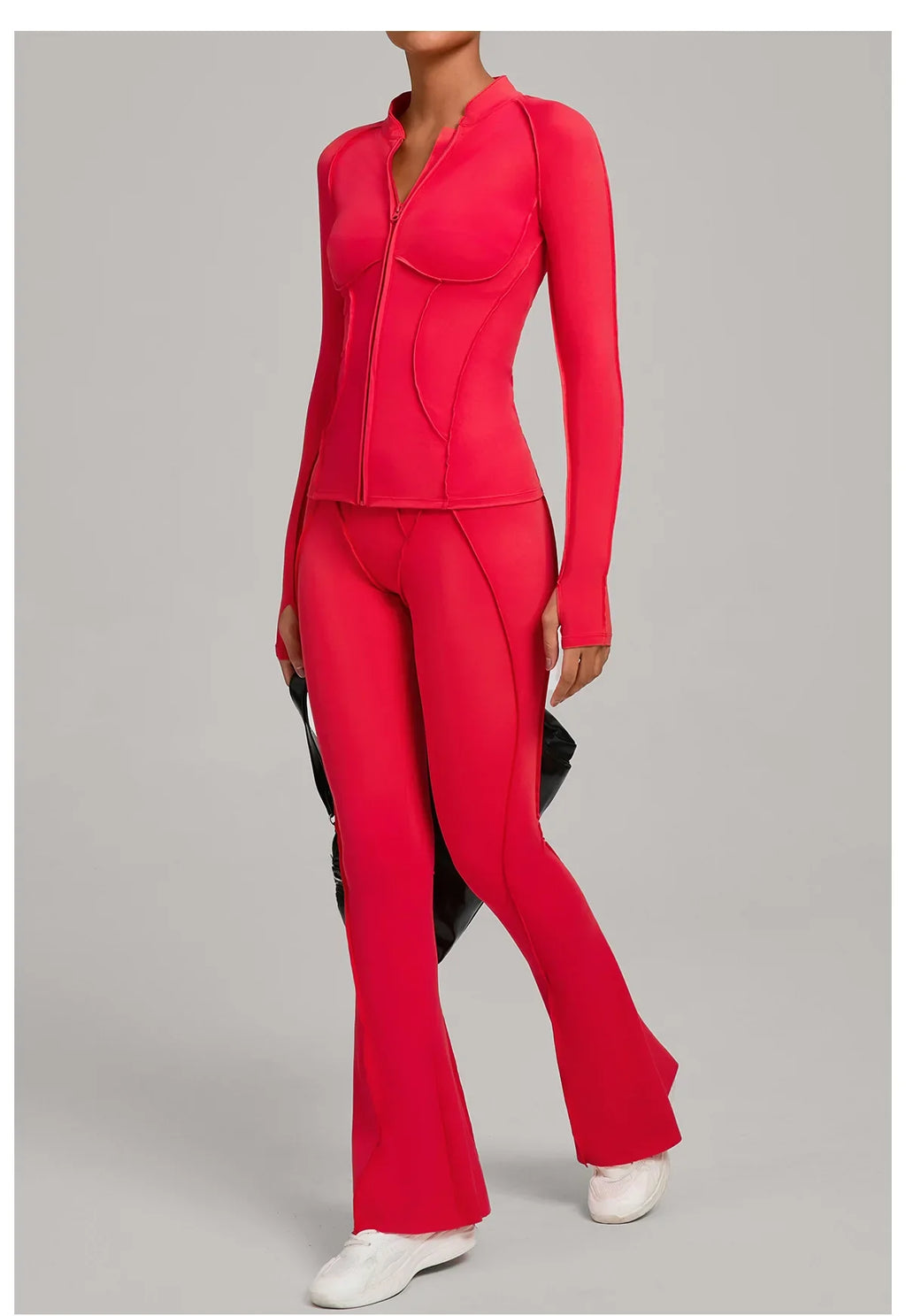 Women Tracksuit 2PCS Yoga Suit Sports Set Gym Set Running Outfits Workout Clothes Sports Long Sleeve Athletic Wear Yoga Clothing