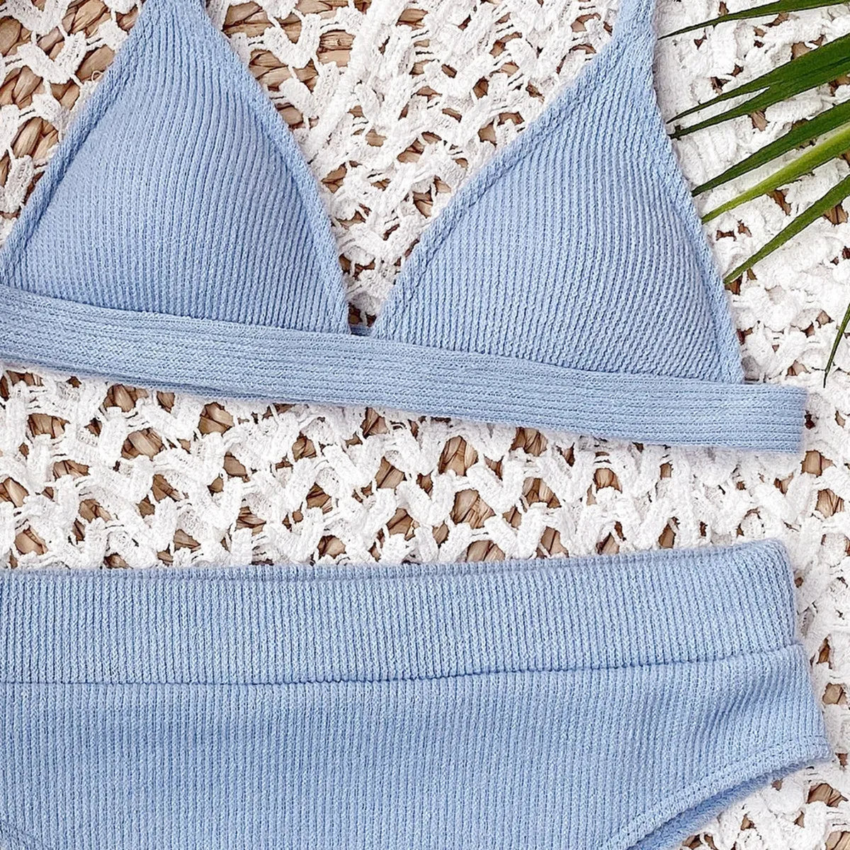 5 Colors Sexy Bikini Women Solid High Waist Swimwear Swimsuit Bikinis Set Ribbed Bathing Suit Female Maillot De Bain Femme 2026