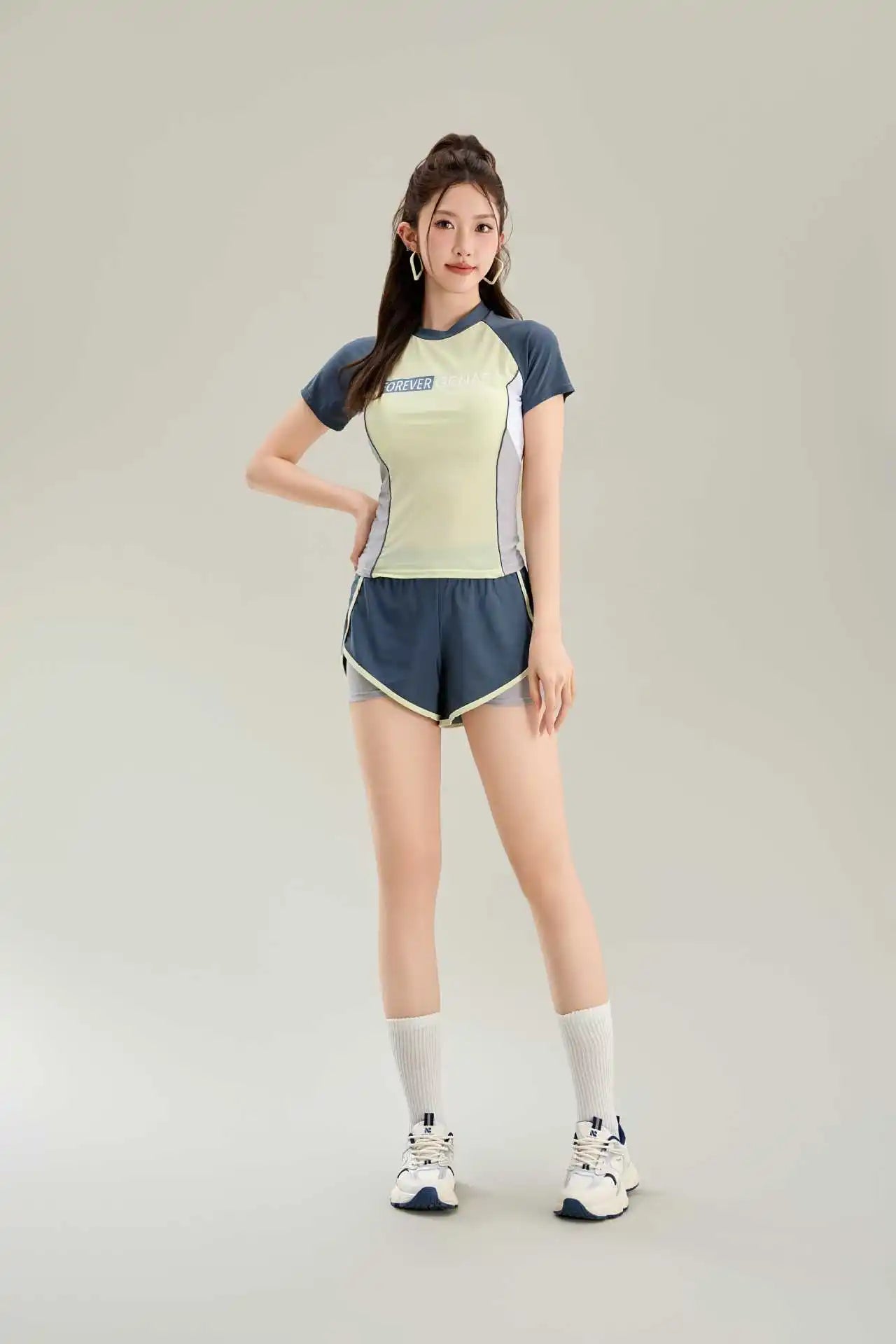 New Split Swimsuit for Women, Conservative and Slimming, Flat Leg Pants, Sports Beach Vacation, Hot Spring Swimsuit
