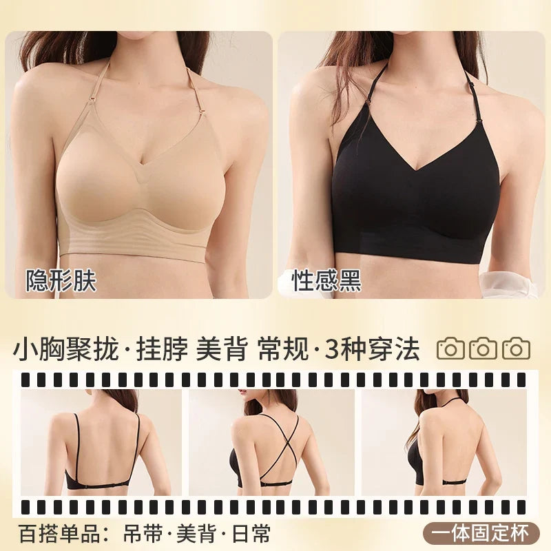 Amerikanischer Trägerloser BH Mit Tiefem Rücken, Multifunktion Halter, Push Up Für Kleine Brüste, Nahtlos Top Verkauf MOYISU S M