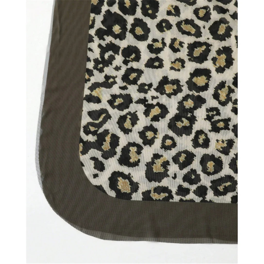 XS - L Gradient Leopard Chiffon Sarong Pareo Beach Cover Up Cover-ups Beach Dress Beach Wear Beachwear Summer Female Women V6617