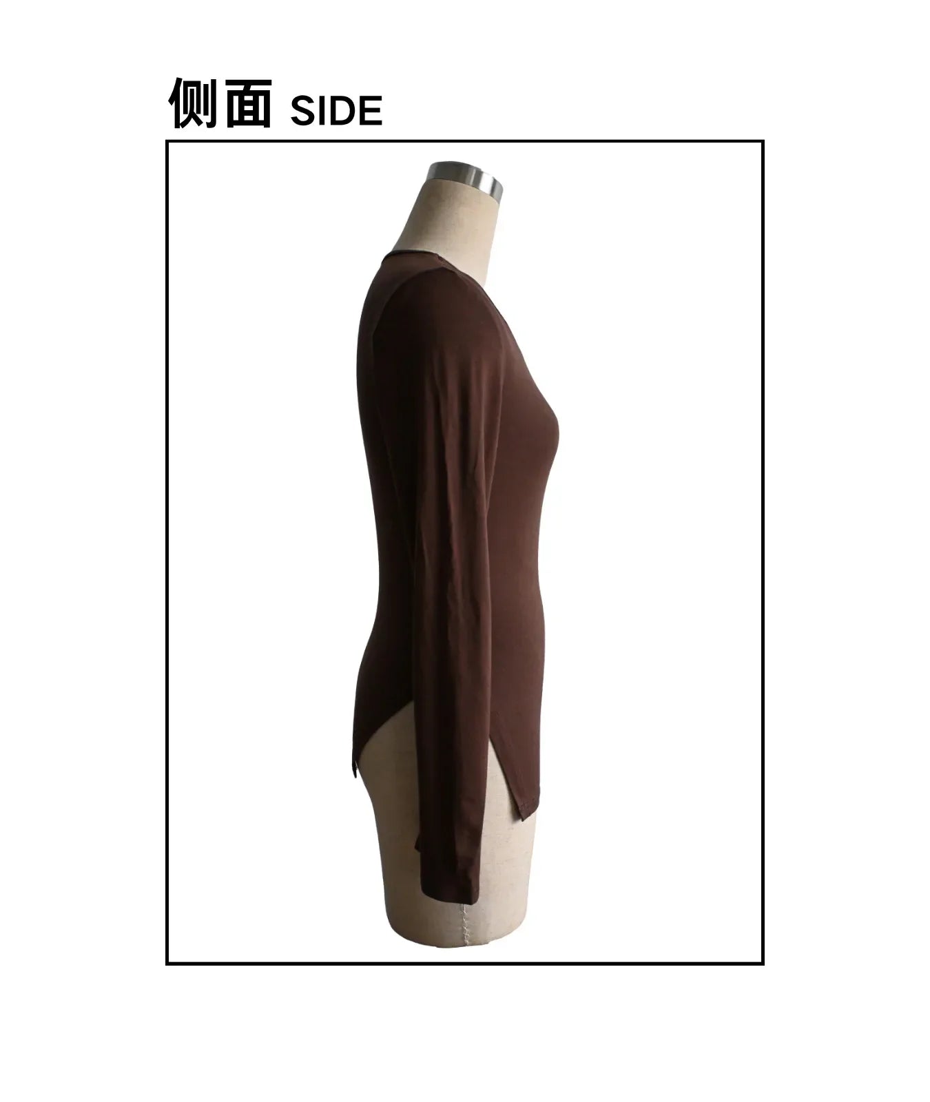 Autumn and winter inner asymmetrical hollow metal decoration slim fit daily outer top
