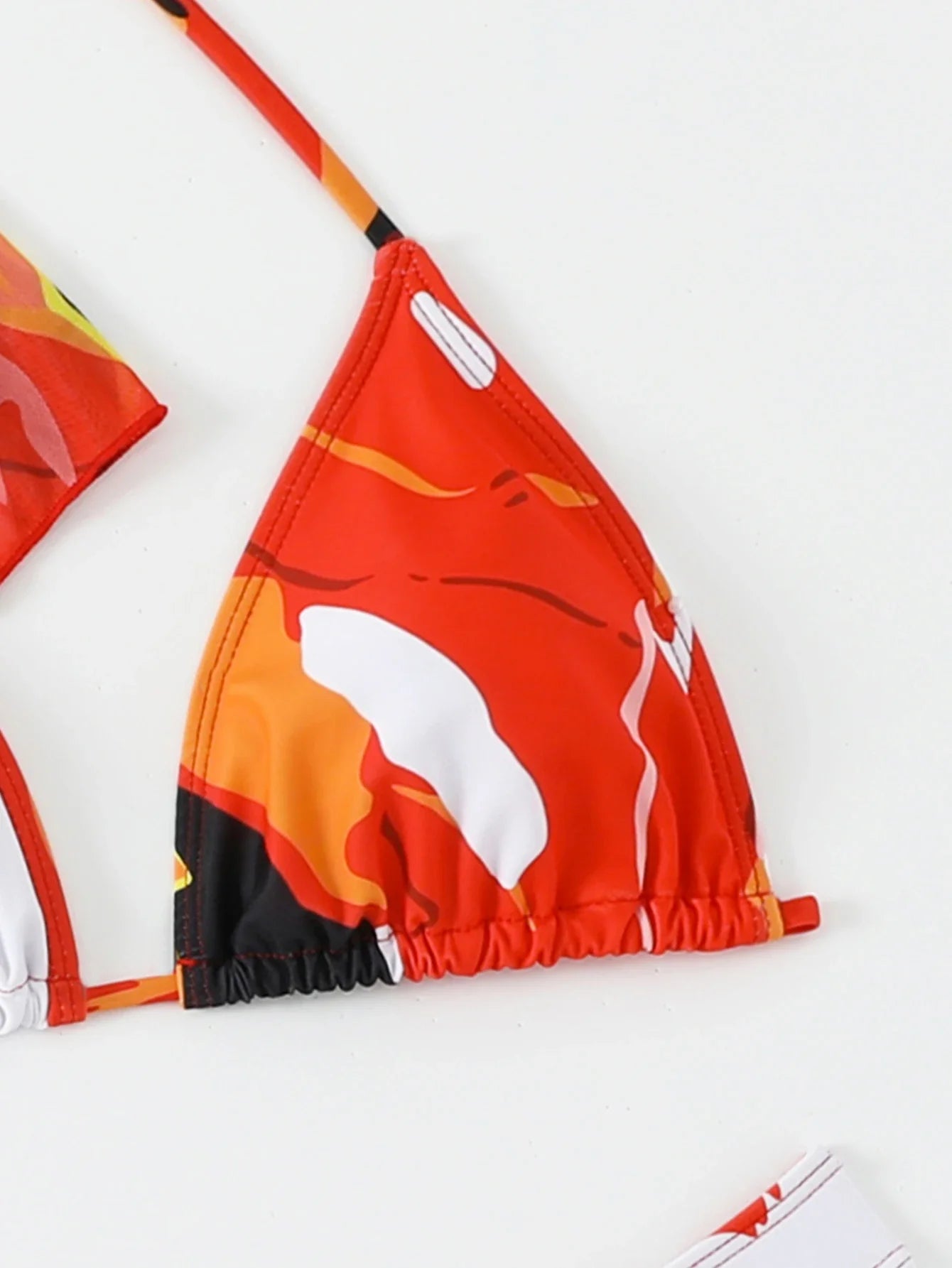 4 Pieces Triangle Bikinis 2026 Women Padded Swimwear Female Sexy Printed Swimsuit Bathers Bathing Swimming Swim Suit Beachwear
