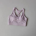 Women's Sexy Slim Strap Yoga Sports Bra Shock-Absorbing Gathered Back Design for Training Run Integrated Beautiful Back Style