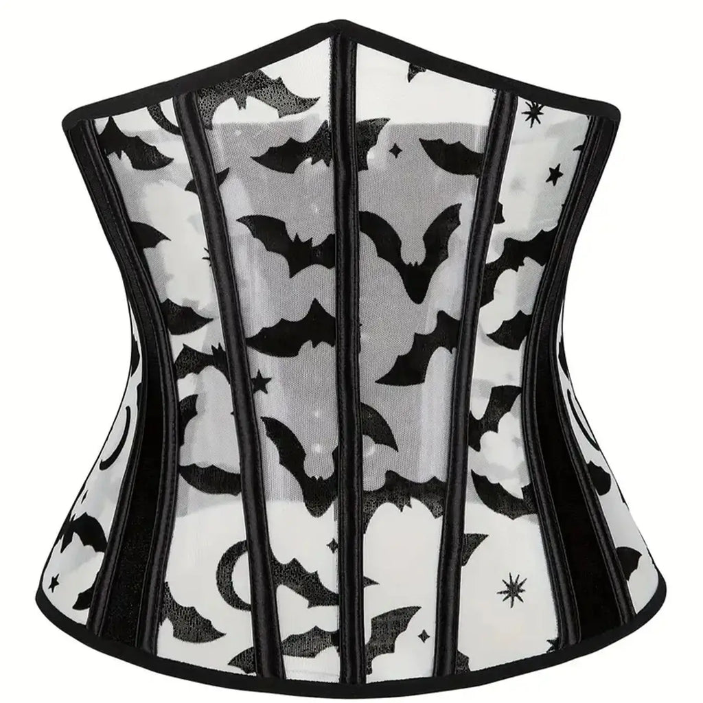 Royal corset body-shaping corset undergarment thin and breathable summer style with a cinched waist and plastic-boned mesh sexy