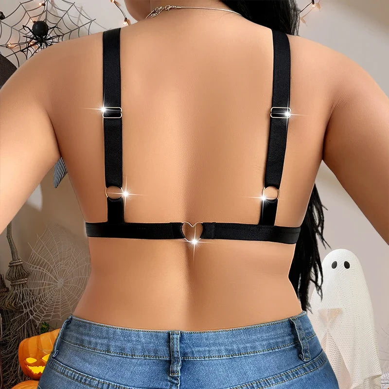 1pcs Plus Size 1XL-4XL For Big Breast Female Underwear Thin Unlined Sexy Lingerie Breathable Brassiere Print Decor Women's Bras