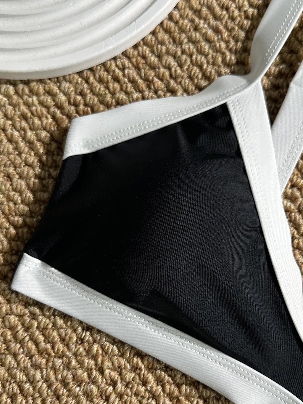 DEKA Swimsuit Bordered Bathsuit Bikini Set Women Swimwear Beachwear Female Bathing Suit Patchwork Basic Bikini Push-up Swim