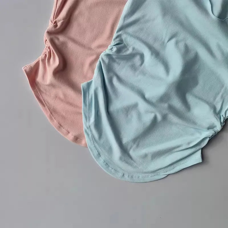 Women's yoga sports long sleeved, autumn and winter high-end slim fit small V-neck sports top fitness long sleeved T-shirt
