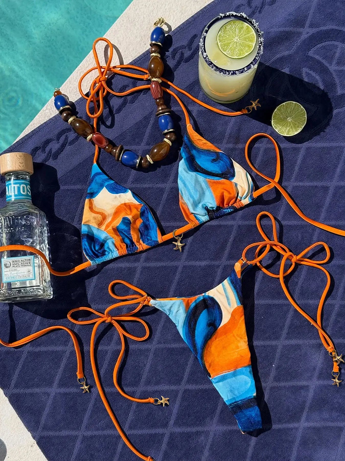 Fashion Snake Butterfly Printed Biquini Women 2Pcs Swimsuit Sexy Lady Double Shoulder Straps Bikini Swimwear Mujer Bathing Suit