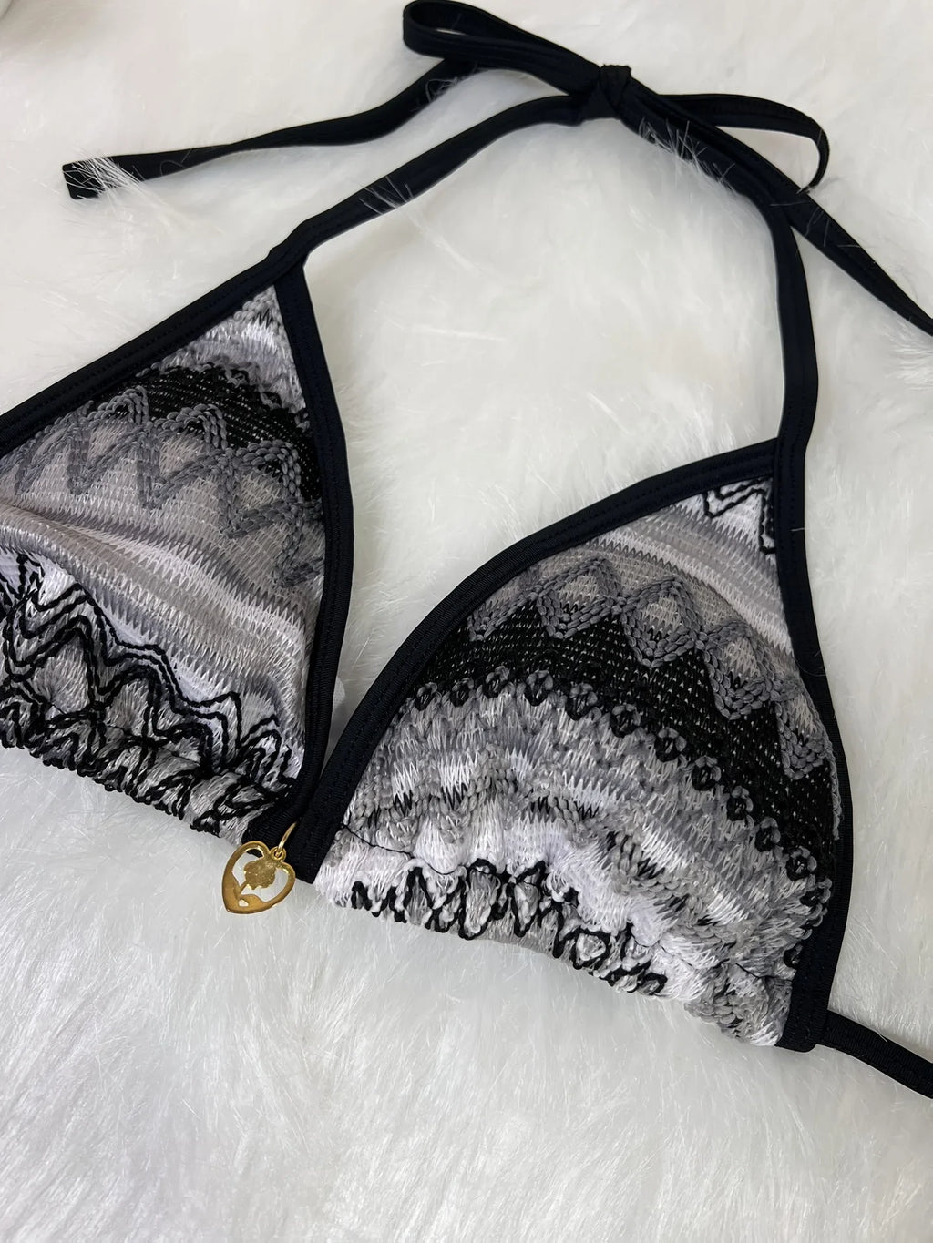 Retro Style 2026 Summer Women Knitted Swimsuit Sexy Backless Lace-up Swimwear Low Waist Femme Neck Bikini Set Beach Bathing Suit