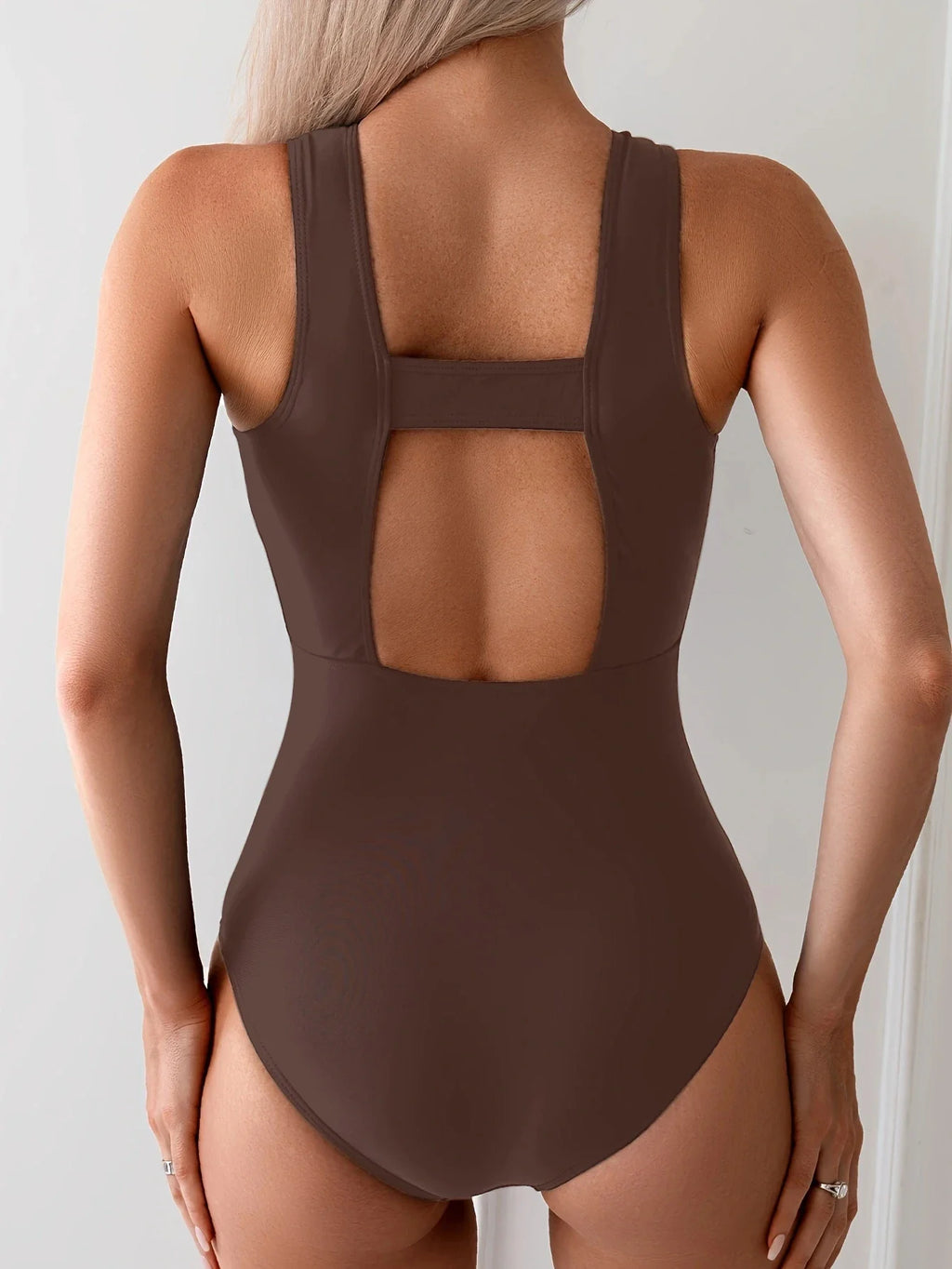2026 Sporty Slim Swimsuit Women One Piece Zipper Sleeveless Swimwear Female Sexy Bather Bathing Swimming Swim Suit Beachwear XXL