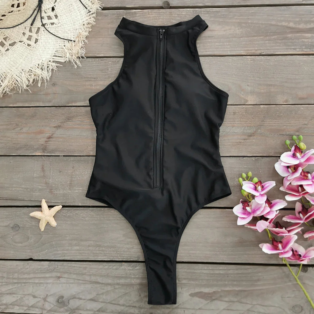 Sexy One Piece Women Swimsuit Sport Style Surf Wear Swimwear Lady Monikini Mujer Bathing Suit Bodysuit Padded 2025