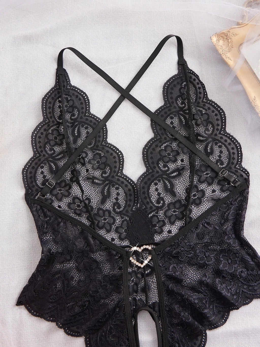 Women's Lace Bodysuit Comfortable Soft Stretch Fashion Casual One Piece Underwear Sleepwear