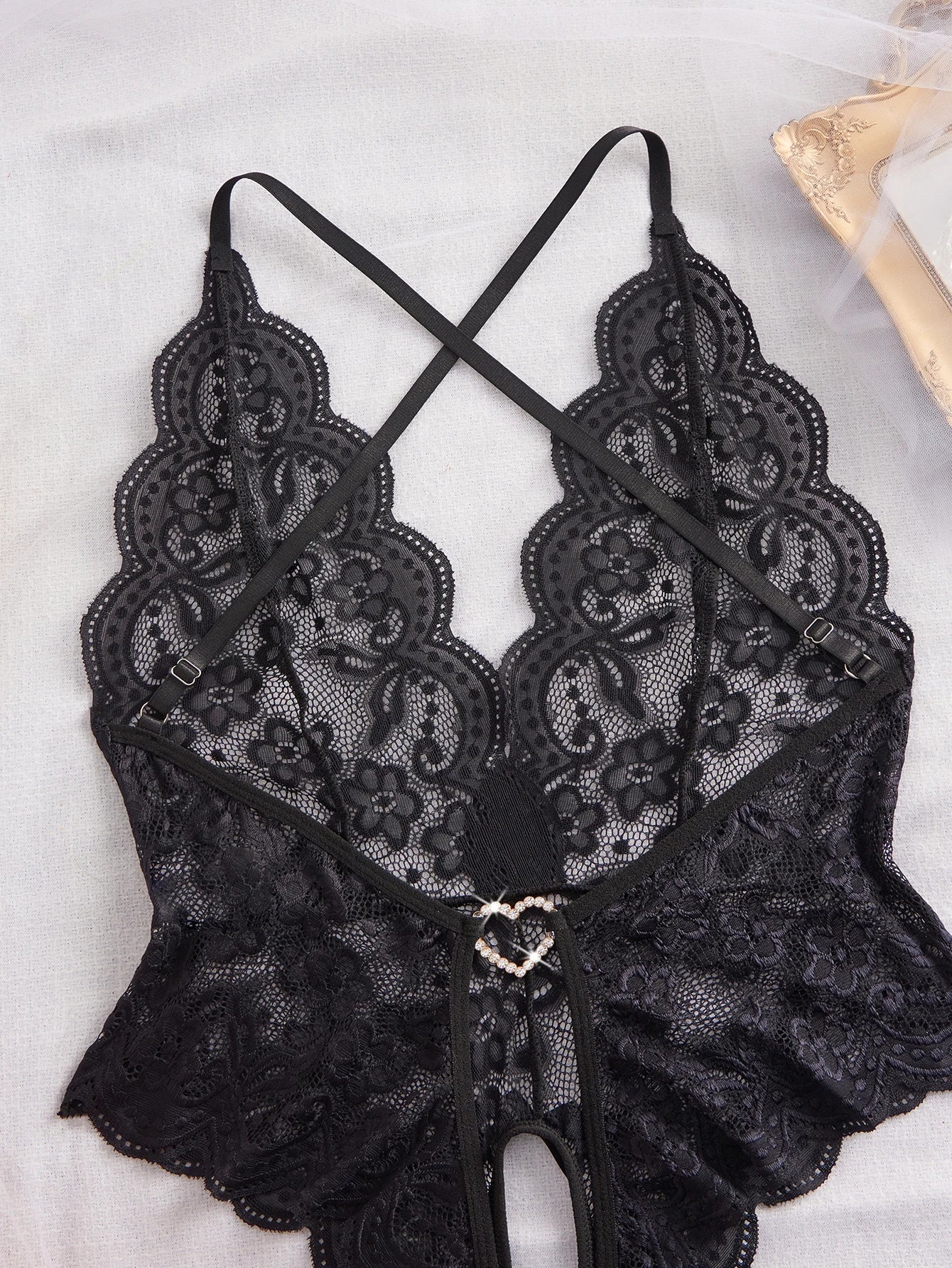 Women's Lace Bodysuit Comfortable Soft Stretch Fashion Casual One Piece Underwear Sleepwear