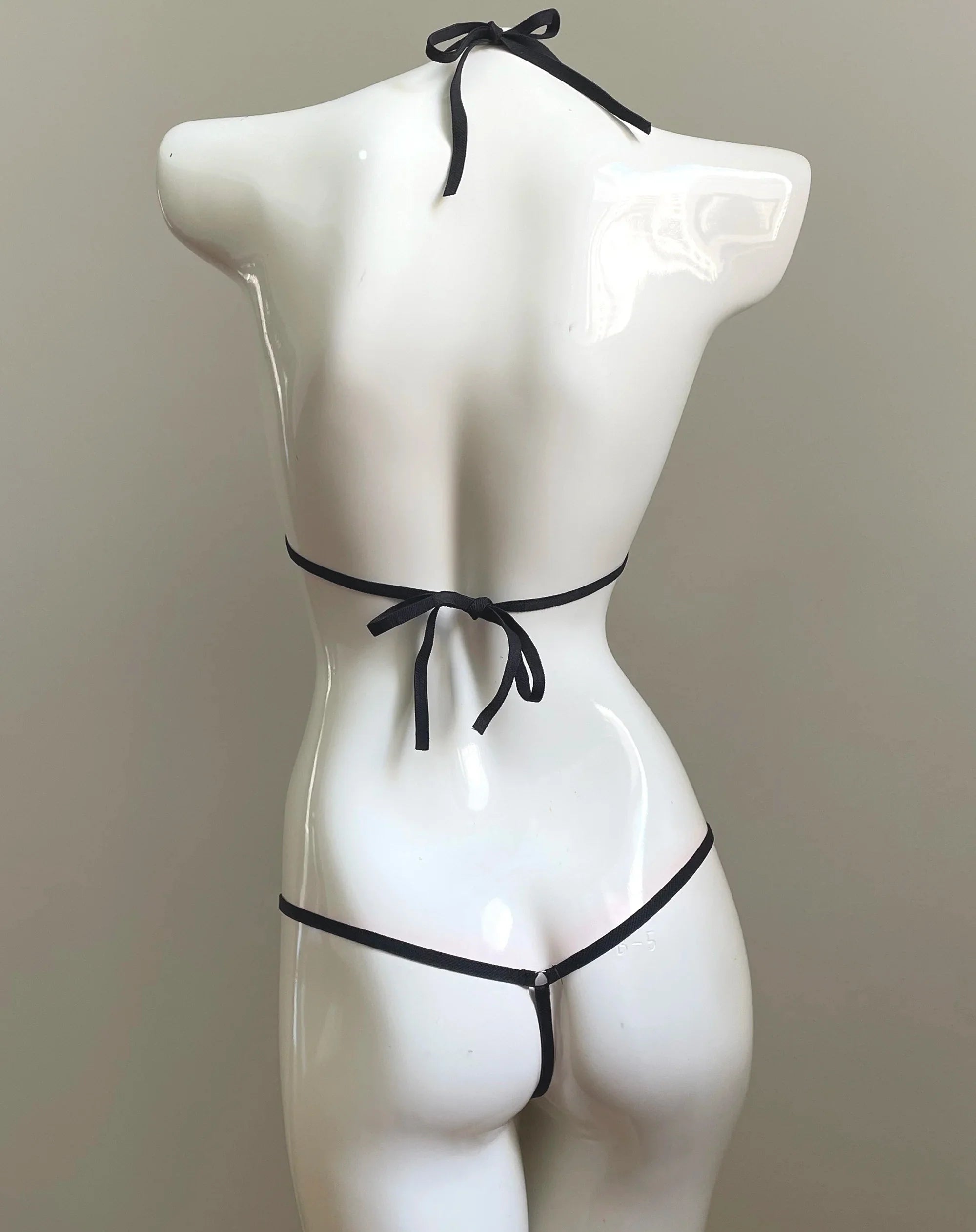 DEKA Women Exotic Mini Micro Bikini Two Piece Hollow Out Swimsuit Bathing Open Crotch Swimwear Lingerie Underwear Set Sunbath