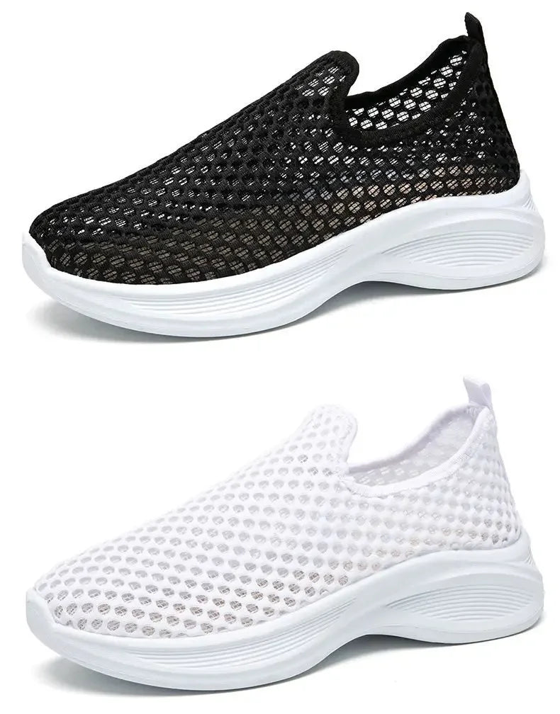 2026 New Women's Summer Breathable Mesh Flat Shoes Women's Shoes Casual Sneakers Shoes,
