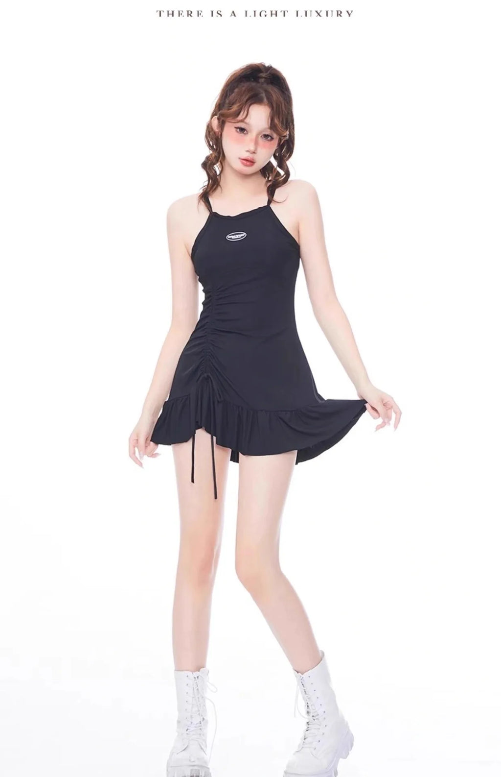 New Split Swimsuit for Women's Sports, American Style, Conservative, Meat Covering, Slimming, Vacation, Seaside Swimsuit