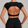 Sexy Hollow Out Backless Sports Shirts Women Shorts Sleeve High-strength Double-layer Stitching Without Chest Sports Tank Tops