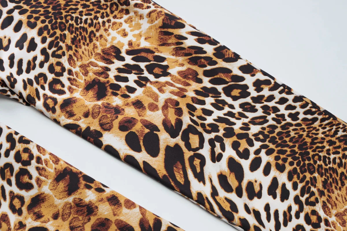 Sexy Leopard Print Knee-length Leggings Women 2026 Fitness Sports Yoga Tights Short Pants Streetwear Y2K Ladies Black Trousers