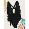 Long Strap Wrap Around Swim Suit For Women Swimwear One Piece Swimsuit Female Bather Snake Print Bathing Suit Beach V852SW
